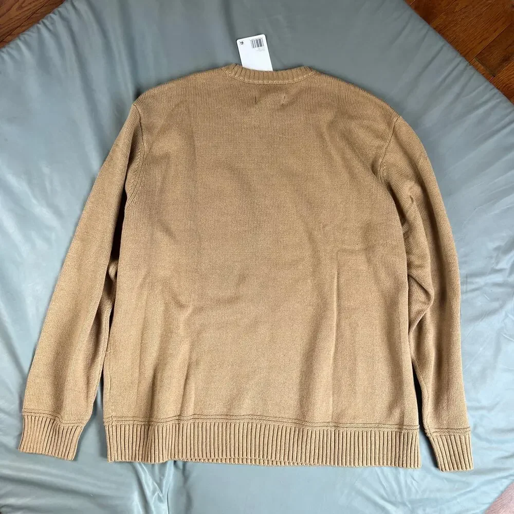 Lucky Brand Crewneck Jaquard Pattern Ribbed Sweater XXL